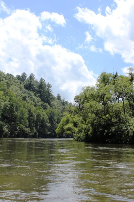 Cumulus Clouds Over the New River