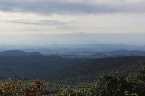 View from Skulls Gap of Clinch Mountain