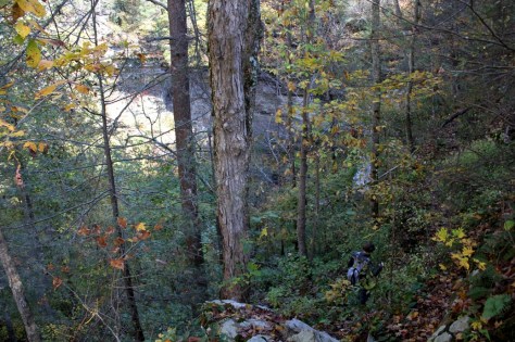 Abrams Falls - Descending into the amphitheatre