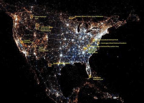 United States Flickr and Twitter Map with Notes