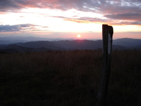A View of the Smokies from Big Bald Mountain