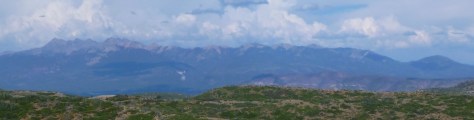 San Juan Mountains from Mesa Verde