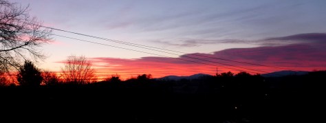 March 31, 2014 Sunrise over Abingdon, Virginia